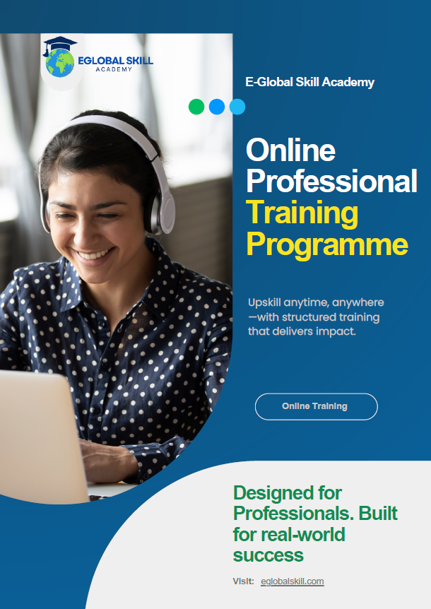 eglobalskill online professional training programme brochure 
